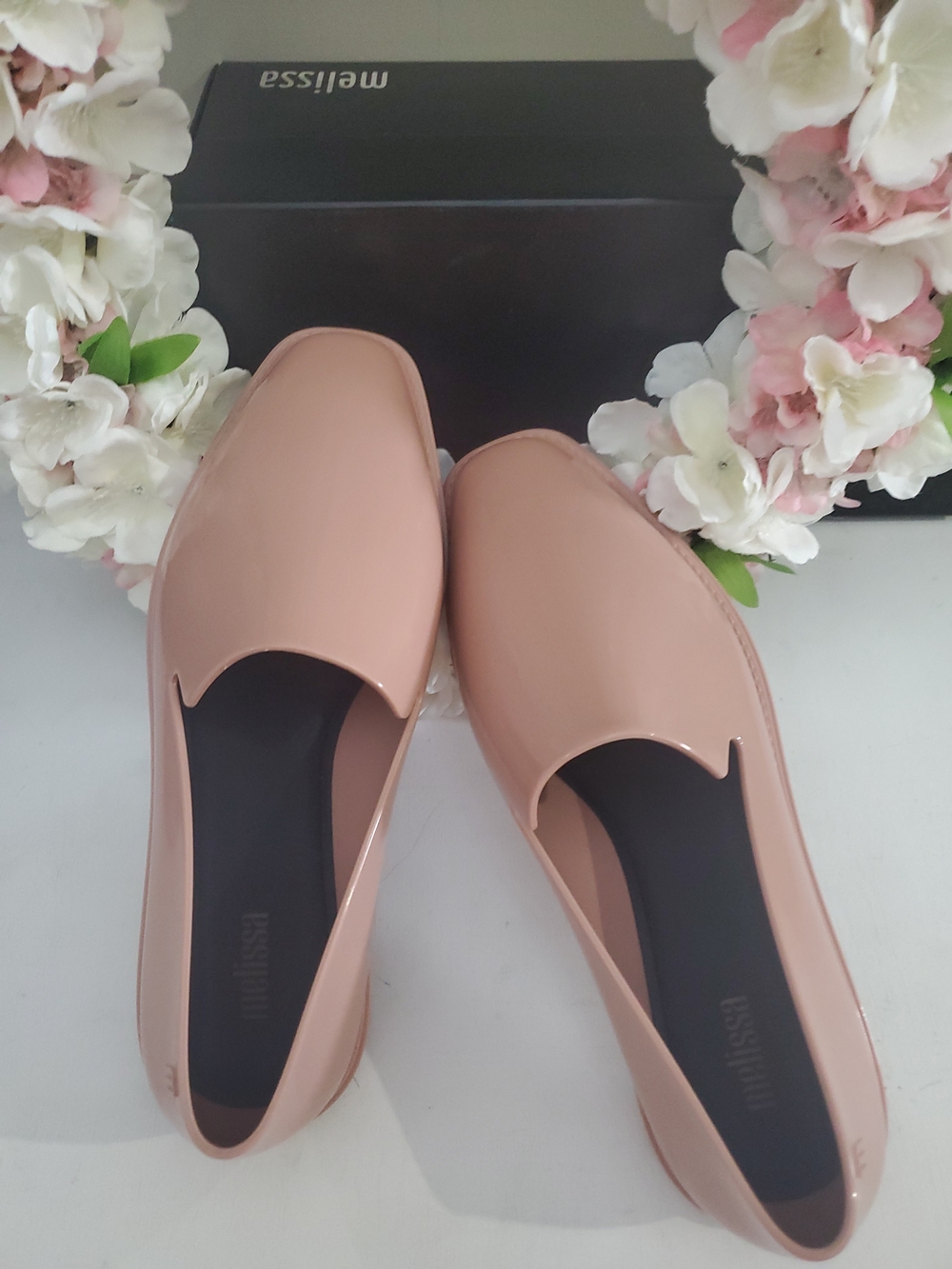 Melissa Women’s Patent Pink Slip-On Flats
